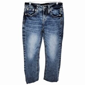 Stella in Dreams Women's Jeans Size 9/29 Blue‎ Bootcut Embroidered Cross Back